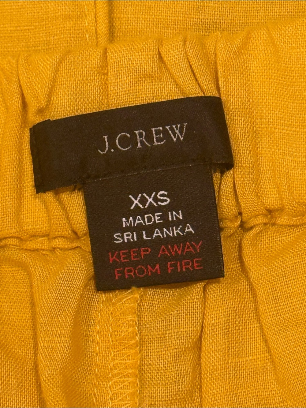 J.CREW LINEN AND COTTON PAJAMA SET - BURNISHED YELLOW - Picture 6 of 10